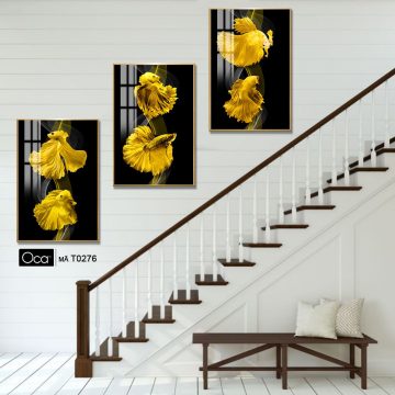 Alternative view of Cá nghệ thuật | Bộ 3 tranh treo cầu thang | Mã T0276 | Oca
