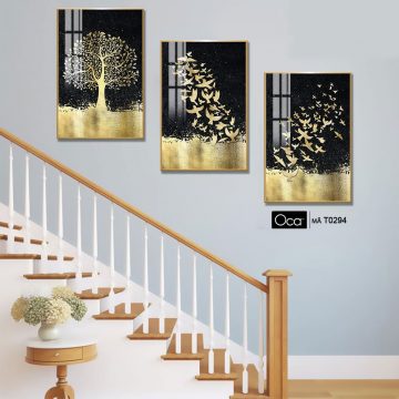 Alternative view of Những cánh chim tự do | Bộ 3 tranh treo cầu thang | Mã T0294 | Oca
