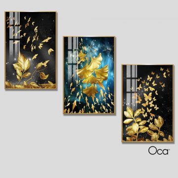 Đêm Sáng | Bộ 3 tranh treo cầu thang | Mã T0345 | Oca