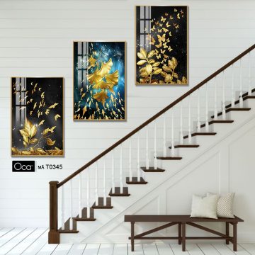 Alternative view of Đêm Sáng | Bộ 3 tranh treo cầu thang | Mã T0345 | Oca