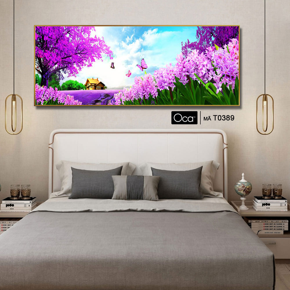 Chiều tím | Tranh treo phòng ngủ | Mã T0389 | Oca - Ảnh 3