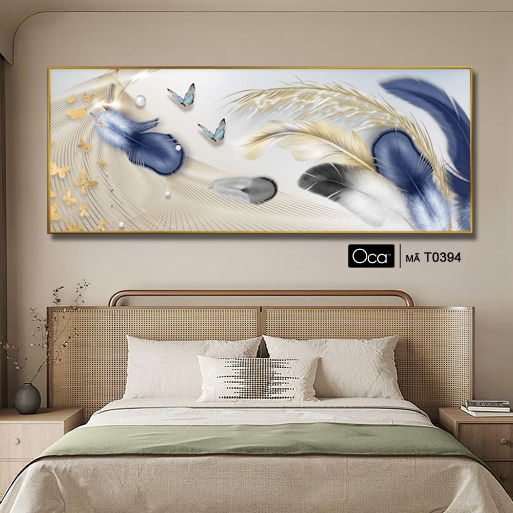Lông vũ | Tranh treo phòng ngủ | Mã T0394 | Oca - Ảnh 2