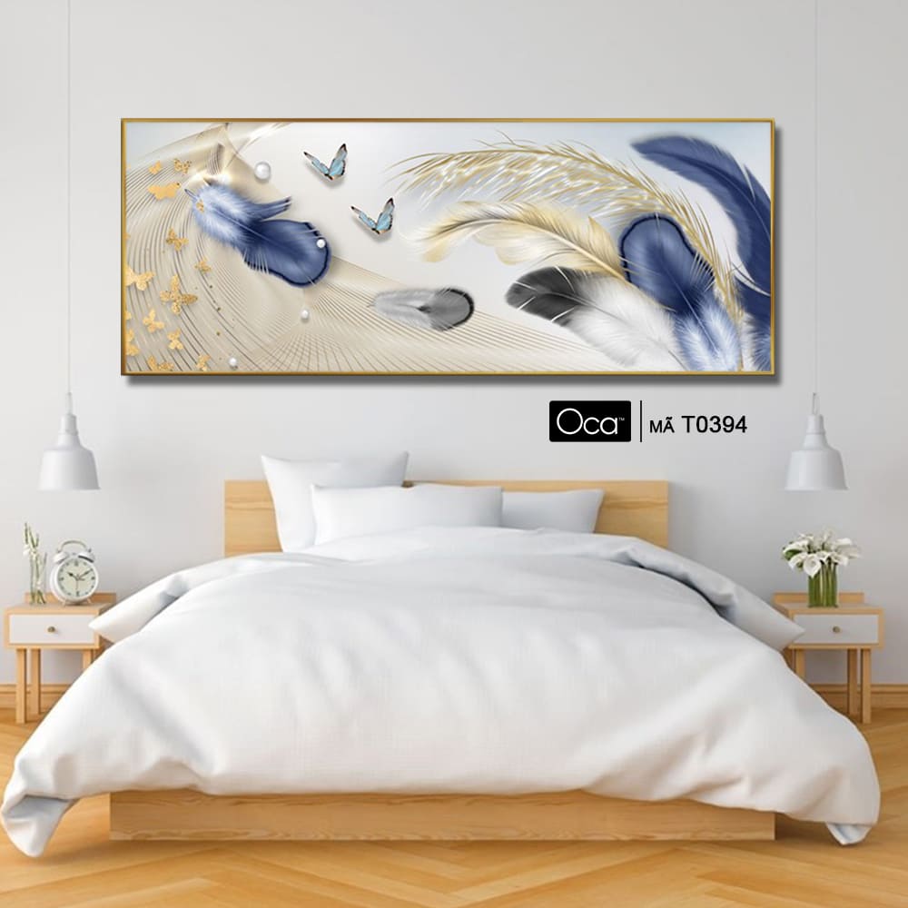 Lông vũ | Tranh treo phòng ngủ | Mã T0394 | Oca - Ảnh 3