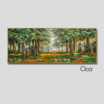 Phong cảnh rừng già | Tranh KHUNG NHÔM cao cấp | Treo phòng ngủ | Mã T0395 | Oca