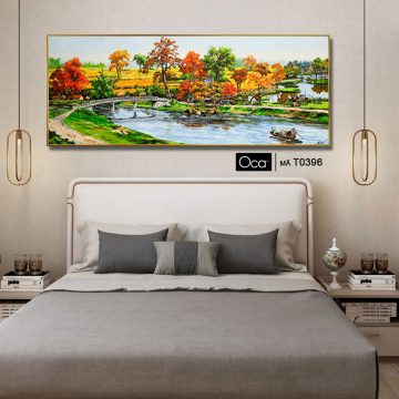 Alternative view of Phong cảnh đồng quê | Tranh treo phòng ngủ | Mã T0396 | Oca