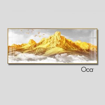 Phong cảnh núi vàng | Tranh treo phòng ngủ | Mã T0398 | Oca