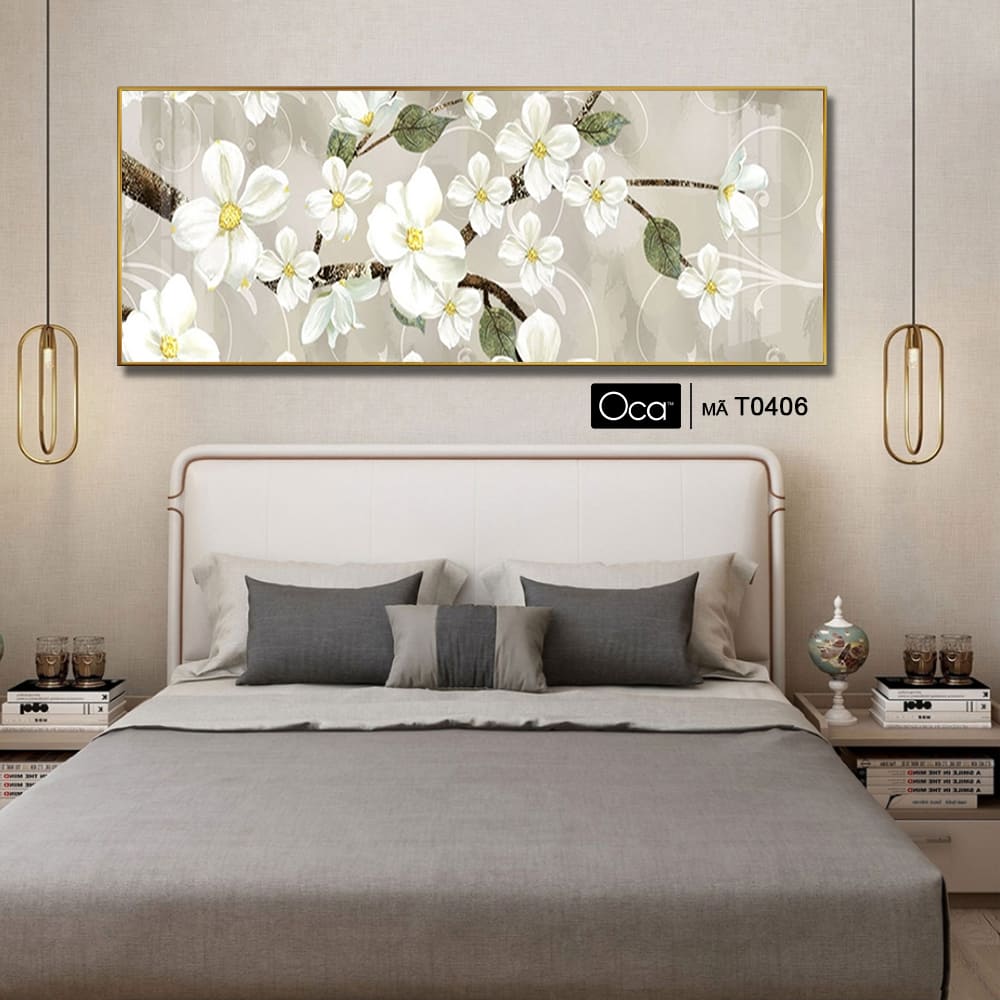 Nhành hoa mai | Tranh treo phòng ngủ | Mã T0406 | Oca - Ảnh 4
