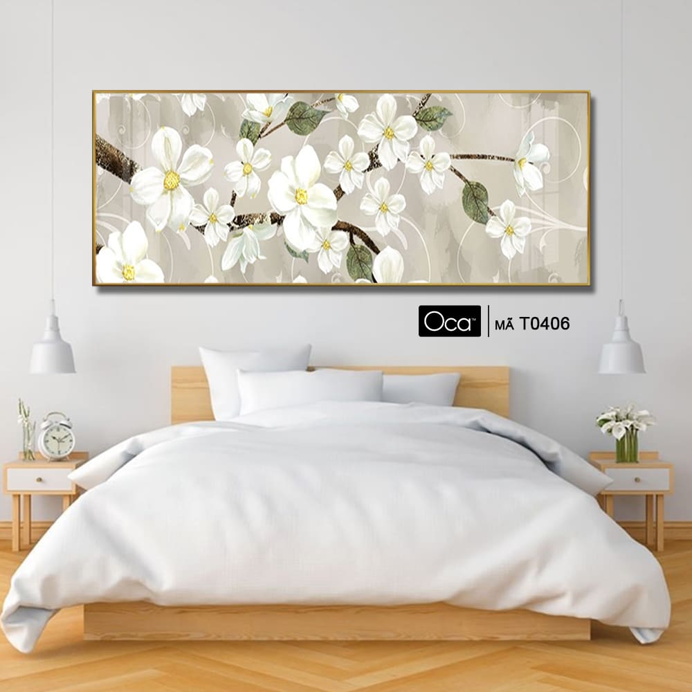 Nhành hoa mai | Tranh treo phòng ngủ | Mã T0406 | Oca - Ảnh 3