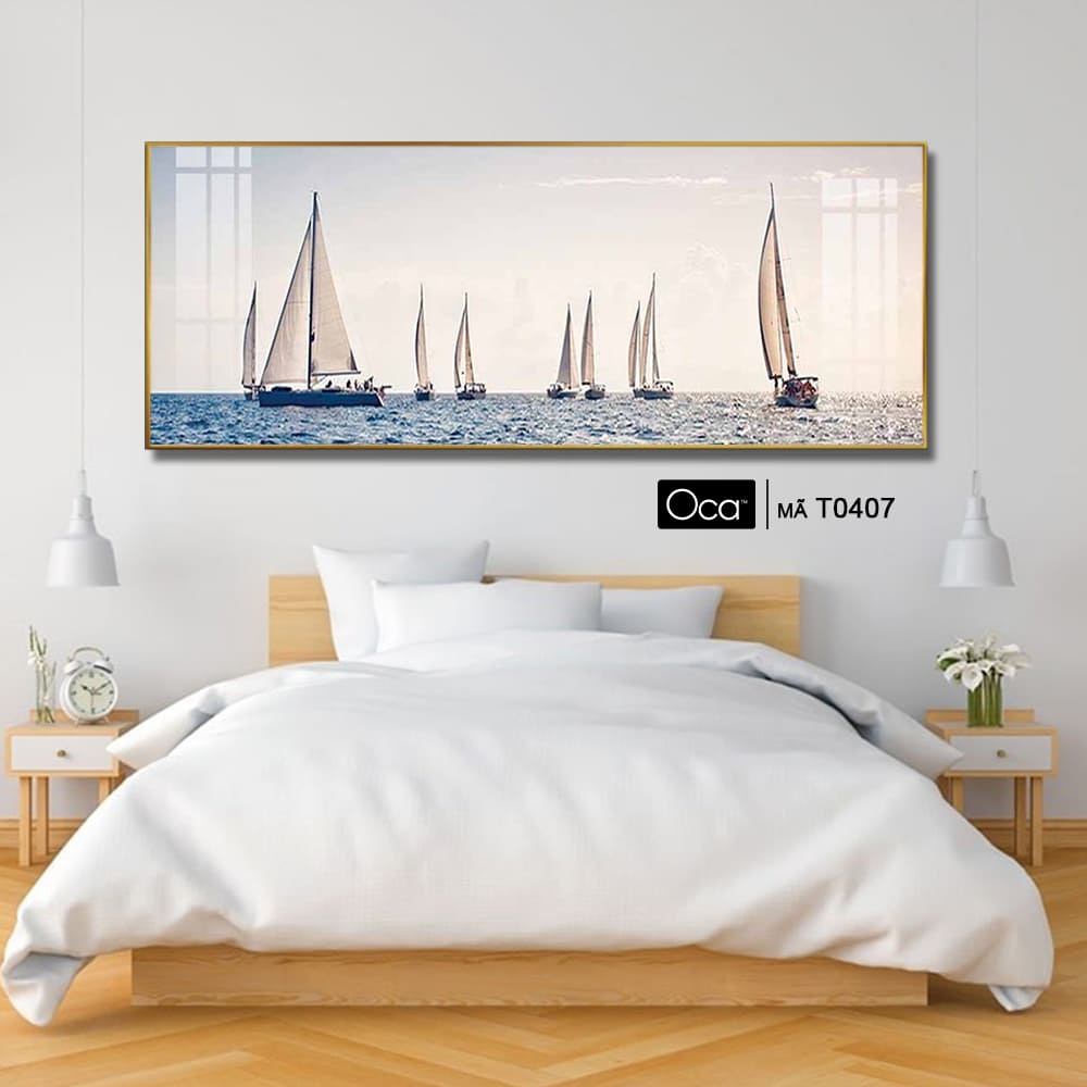 Ngày dạo chơi trên biển | Tranh treo phòng ngủ | Mã T0407 | Oca - Ảnh 3