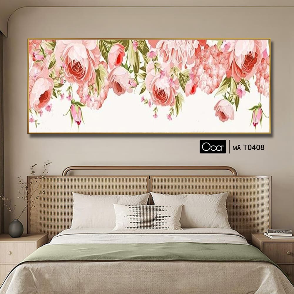 Khóm hoa hồng | Tranh treo phòng ngủ | Mã T0408 | Oca - Ảnh 2