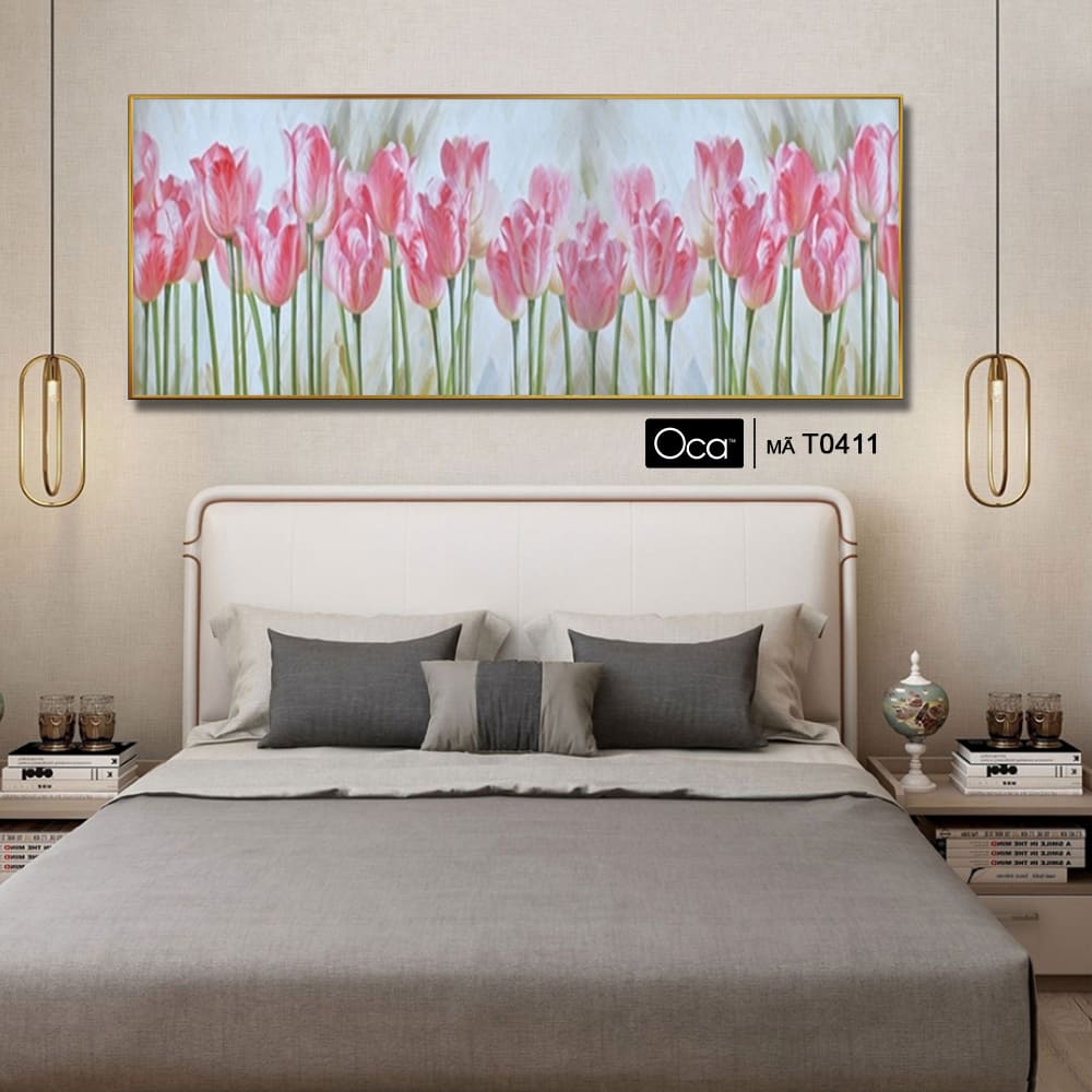 Vườn hoa ly | Tranh treo phòng ngủ | Mã T0411 | Oca - Ảnh 4