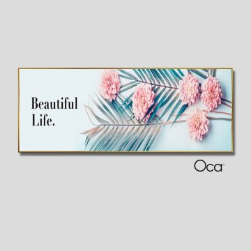 Nhành hoa thược dược | Tranh treo phòng ngủ | Mã T0413 | Oca