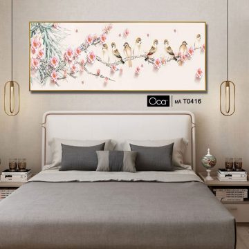 Alternative view of Phong cảnh mùa xuân | Tranh treo phòng ngủ | Mã T0416 | Oca