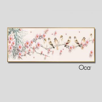 Phong cảnh mùa xuân | Tranh treo phòng ngủ | Mã T0416 | Oca