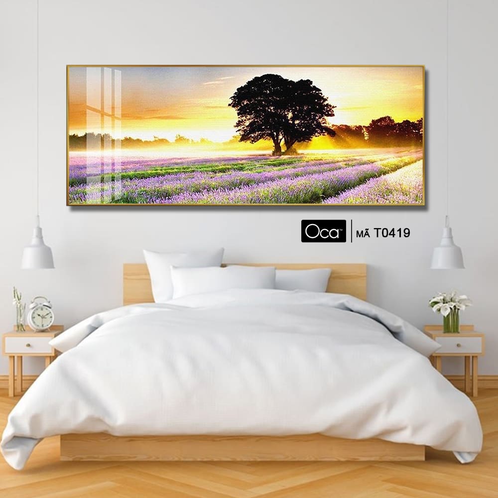 Cánh đồng hoa lavender | Tranh treo phòng ngủ | Mã T0419 | Oca - Ảnh 3