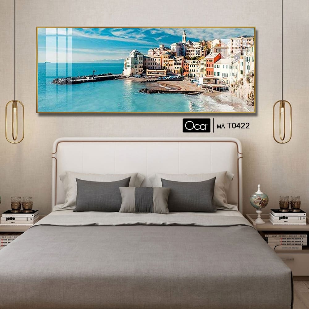 Phong cảnh biển xanh | Tranh treo phòng ngủ | Mã T0422 | Oca - Ảnh 3