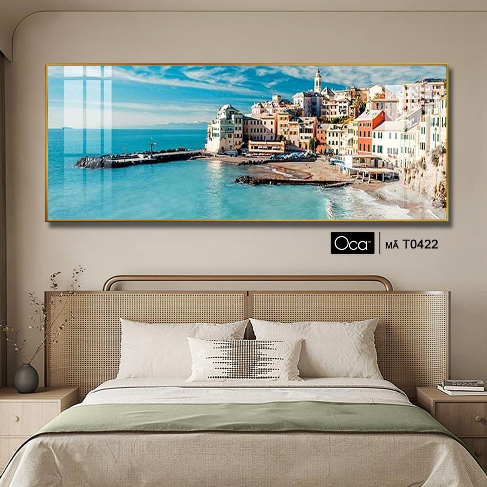 Phong cảnh biển xanh | Tranh treo phòng ngủ | Mã T0422 | Oca - Ảnh 2