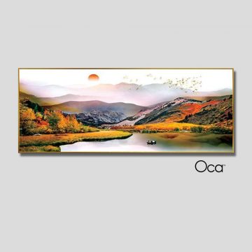 Bình minh trên mặt hồ | Tranh treo phòng ngủ | Mã T0428 | Oca
