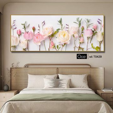 Alternative view of Khóm hoa hồng | Tranh treo phòng ngủ | Mã T0429 | Oca