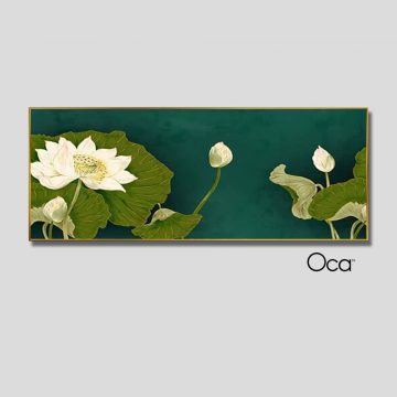 Liên Hoa Sinh Phúc | Tranh treo phòng ngủ | Mã T0432 | Oca