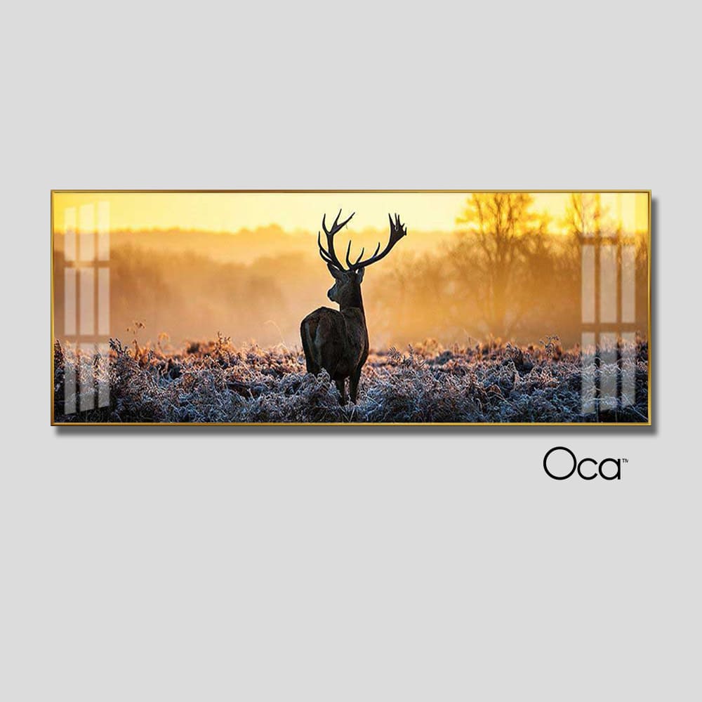 Phong cảnh bình minh trên núi | Tranh treo phòng ngủ | Mã T0436 | Oca