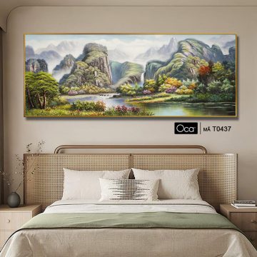 Alternative view of Sơn thủy hữu tình | Tranh treo phòng ngủ | Mã T0437 | Oca