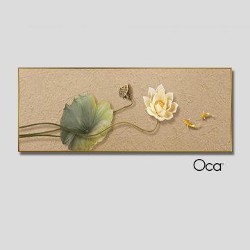 Liên Hoa Sinh Phúc | Tranh treo phòng ngủ | Mã T0453 | Oca