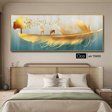 Alternative view of Lông vũ | Tranh treo phòng ngủ | Mã T0455 | Oca