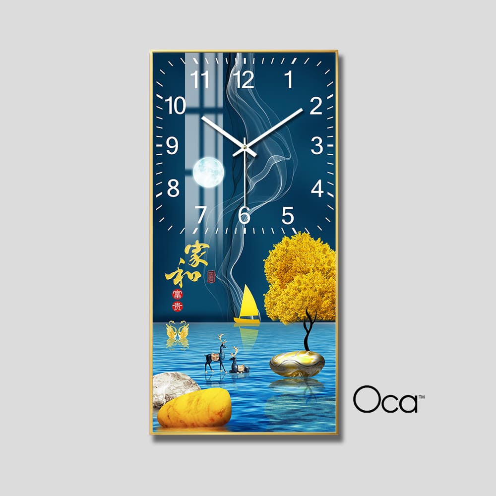 Đồng hồ Phong Cảnh Đêm Trăng | Mã D0032 | Xưởng sản xuất Oca