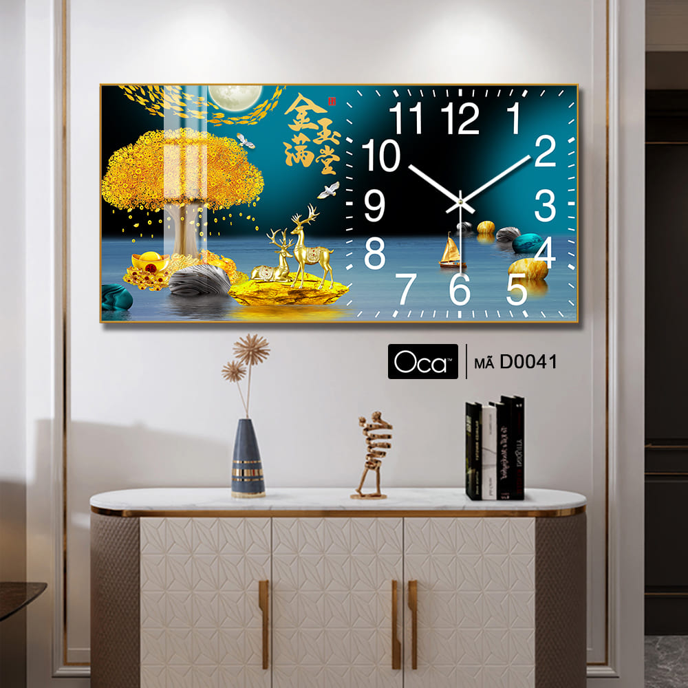 Đồng hồ Cây Kim Tiền Tài Lộc | Mã D0041 | Xưởng sản xuất Oca - Ảnh 4
