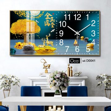 Alternative view of Đồng hồ Cây Kim Tiền Tài Lộc | Mã D0041 | Xưởng sản xuất Oca