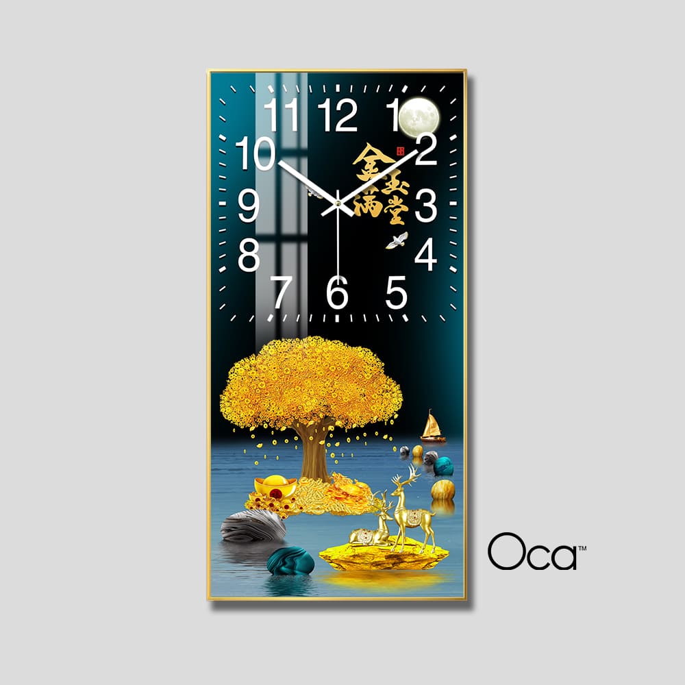 Đồng hồ Cây Kim Tiền Tài Lộc | Mã D0053 | Xưởng sản xuất Oca