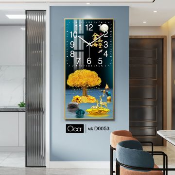 Alternative view of Đồng hồ Cây Kim Tiền Tài Lộc | Mã D0053 | Xưởng sản xuất Oca