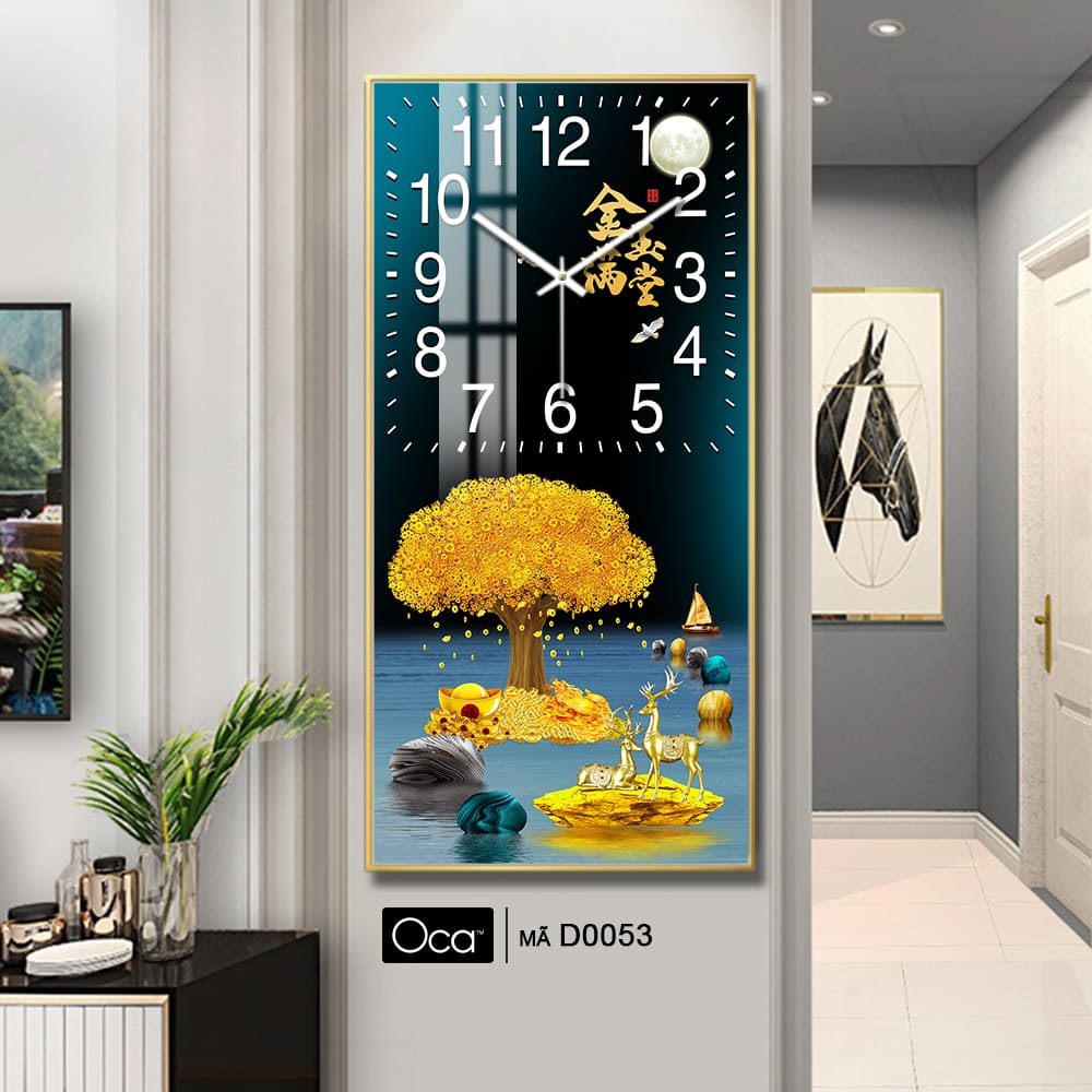 Đồng hồ Cây Kim Tiền Tài Lộc | Mã D0053 | Xưởng sản xuất Oca - Ảnh 4