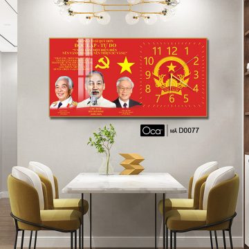 Alternative view of Đồng hồ Bác Hồ – Bác Giáp – Bác Trọng | Mã D0077 | Xưởng sản xuất Oca