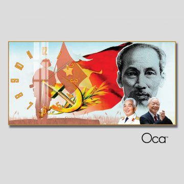 Đồng hồ Bác Hồ – Bác Giáp – Bác Trọng | Mã D0078 | Xưởng sản xuất Oca