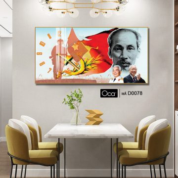 Alternative view of Đồng hồ Bác Hồ – Bác Giáp – Bác Trọng | Mã D0078 | Xưởng sản xuất Oca