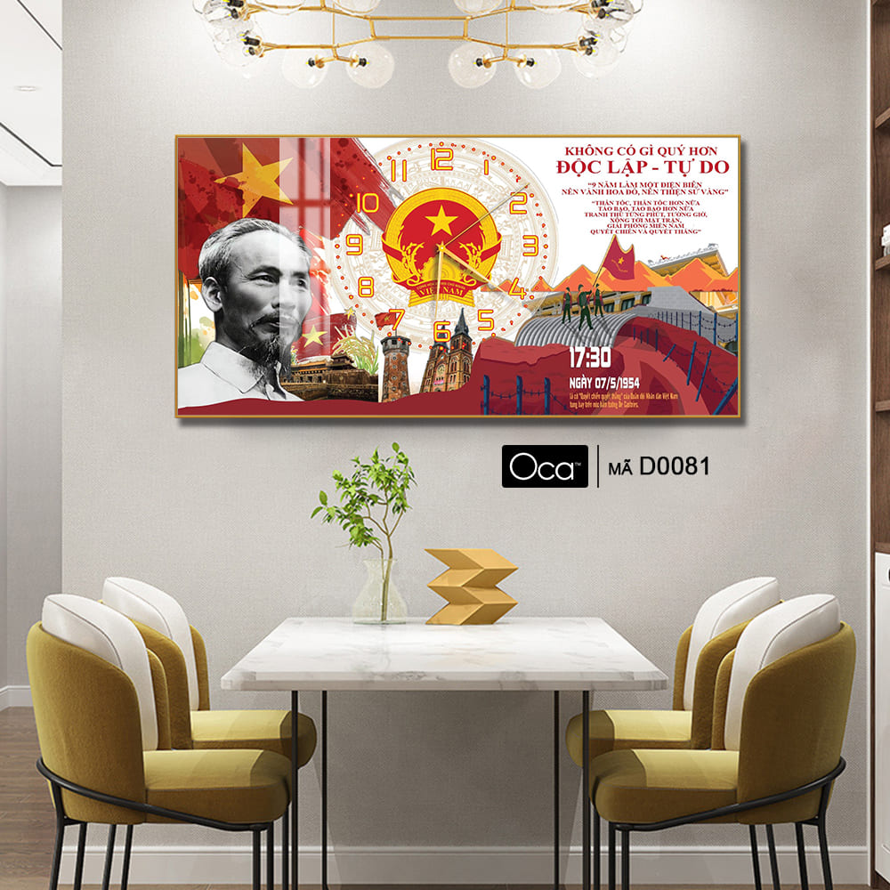 Đồng hồ Chủ tịch Hồ Chí Minh | Mã D0081 | Xưởng sản xuất Oca - Ảnh 3