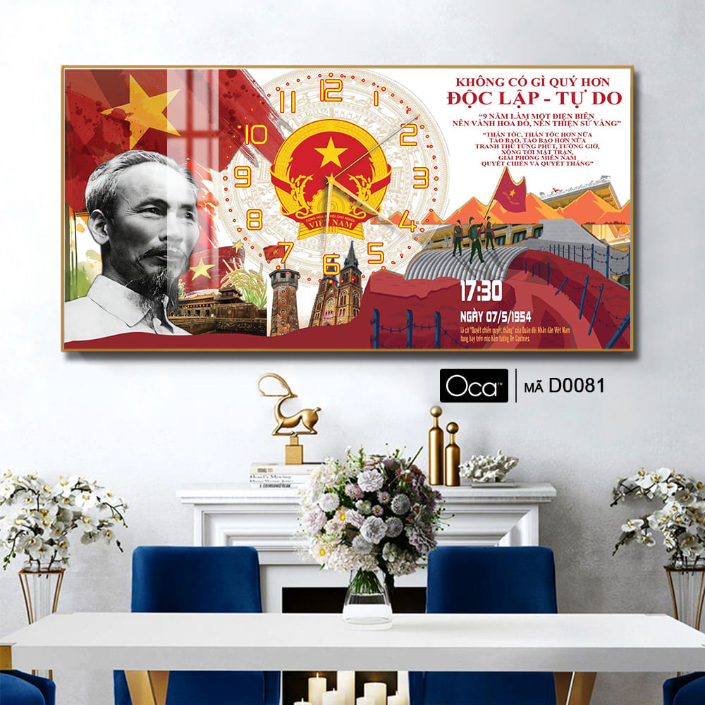 Đồng hồ Chủ tịch Hồ Chí Minh | Mã D0081 | Xưởng sản xuất Oca - Ảnh 2