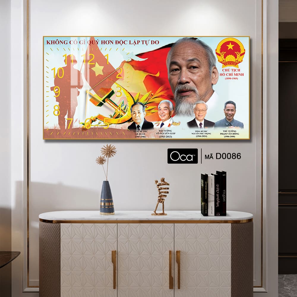 Đồng hồ Những Bậc Vĩ Nhân Làm Nên Lịch Sử Việt | Mã D0086 | Xưởng sản xuất Oca - Ảnh 4
