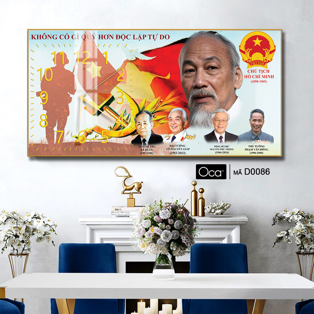 Đồng hồ Những Bậc Vĩ Nhân Làm Nên Lịch Sử Việt | Mã D0086 | Xưởng sản xuất Oca - Ảnh 3