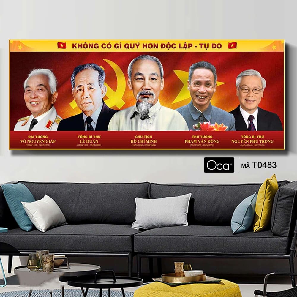 Những bậc vĩ nhân làm nên lịch sử Việt | Khung hợp kim cao cấp | Mã T0483 | Oca - Ảnh 2