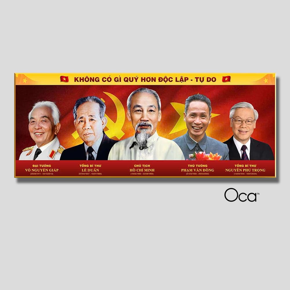 Những bậc vĩ nhân làm nên lịch sử Việt | Khung hợp kim cao cấp | Mã T0483 | Oca