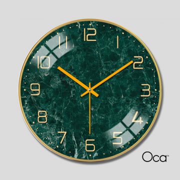 Đồng hồ họa tiết cẩm thạch | Tráng gương | Mã D0001 | Oca