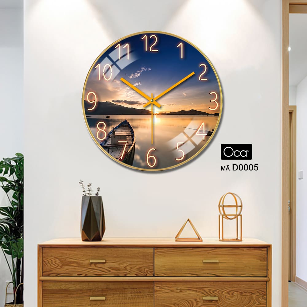 Đồng hồ chiều hoàng hôn | Tráng gương | Mã D0005 | Oca - Ảnh 2