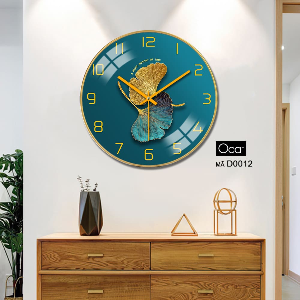 Đồng hồ lá nghệ thuật | Tráng gương | Mã D0012 | Oca - Ảnh 3