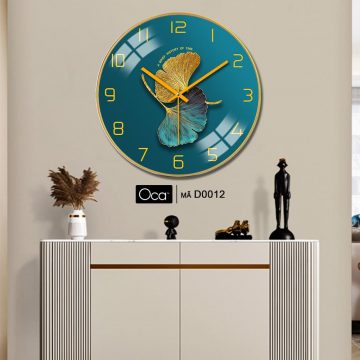 Alternative view of Đồng hồ lá nghệ thuật | Tráng gương | Mã D0012 | Oca