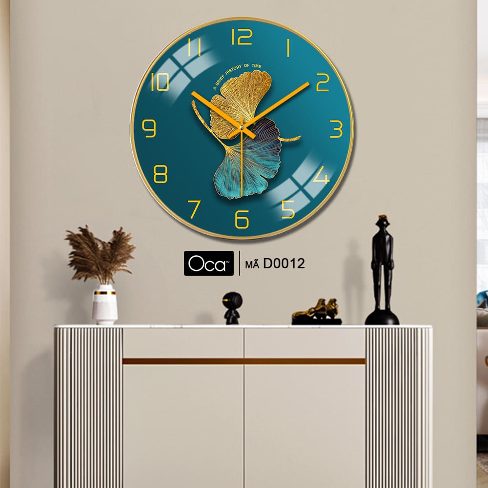 Đồng hồ lá nghệ thuật | Tráng gương | Mã D0012 | Oca - Ảnh 2