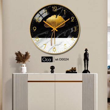 Alternative view of Đồng hồ lá nghệ thuật | Tráng gương | Mã D0024 | Oca