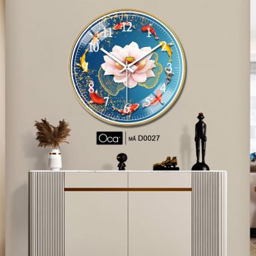 Alternative view of Đồng hồ cửu ngư quần hội | Tráng gương | Mã D0027 | Oca